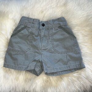 Cherokee Girl Toddler Gray Cotton Shorts with Elastic Waistband & Pocket Sz 24 M